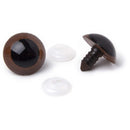 Cousin Shank Back Animal Eyes 20mm 2 pack Brown