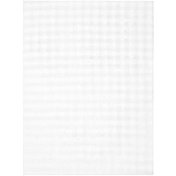 Cousin Perforated Plastic Canvas 14 Count 8.5"X11" - White