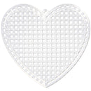 Cousin Plastic Canvas Shape 7 Count 10 pack - 3" Hearts, Clear