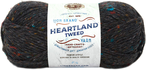 Lion Brand Heartland Yarn - Black Canyon Tweed