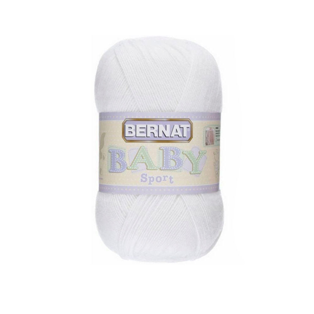 Bernat Baby Blanket Big Ball Yarn, White, 10.5 oz