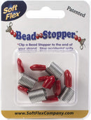 Bead Stoppers 4/Pkg - Plastic Topped Metal*