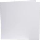 Poppy Crafts 300GSM 135X135MM Card blank - White - Pack of 25