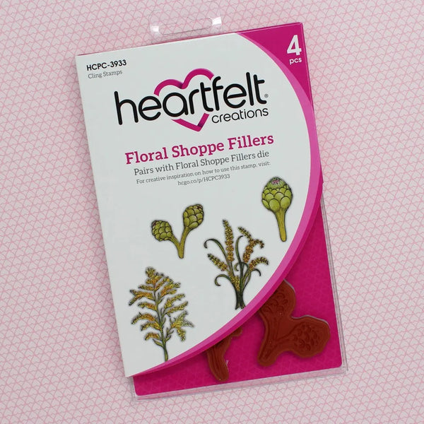 Heartfelt Creations Cling Rubber Stamp Set - Floral Shoppe Fillers