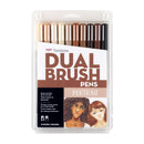 Tombow Dual Brush Marker Set 10 Pack - Portrait