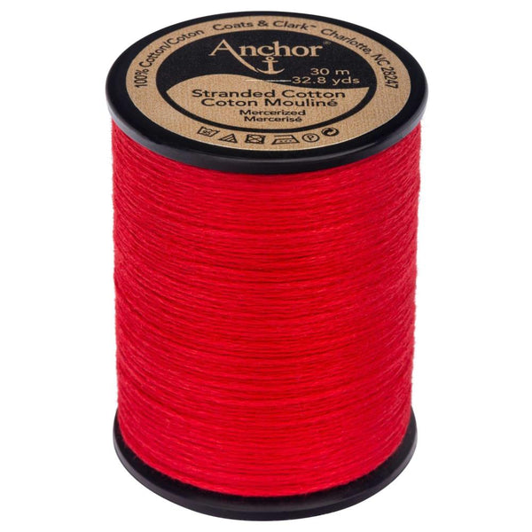 Anchor 6-Strand Embroidery Floss Spool 32.8yd - Crimson Red