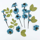 49 And Market Wildflowers Paper Flowers - Slate*