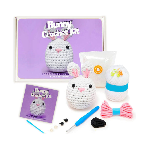 Poppy Crafts Learn to Crochet Kit  #4 - Rabbit
