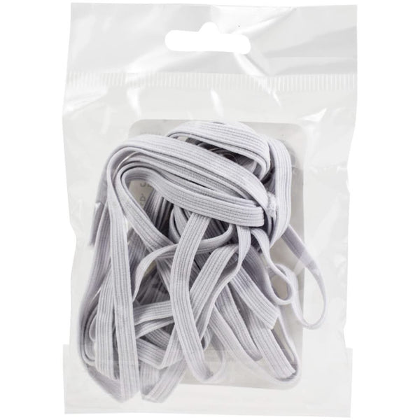 Dritz Pre-Cut Braided Elastic 1/4"X3yd - White*