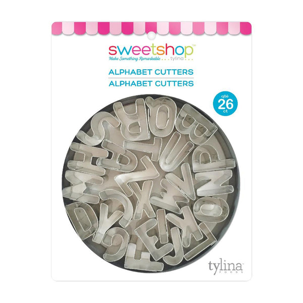 Sweetshop Fondant Cutters 26 pack - Mini Alphabet*