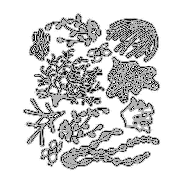 Poppy Crafts Cutting Dies #510 - Seaweed & Coral