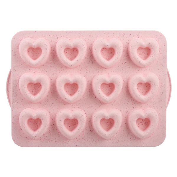 Trudeau Silicone Donut Pan - Pink Heart