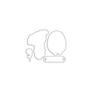 Penny Black Creative Dies - Loveable Cut Out 3.5inch X2.6inch