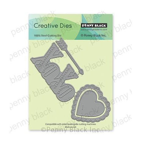 Penny Black Creative Dies - Your Love 5.29in x 2.3in*