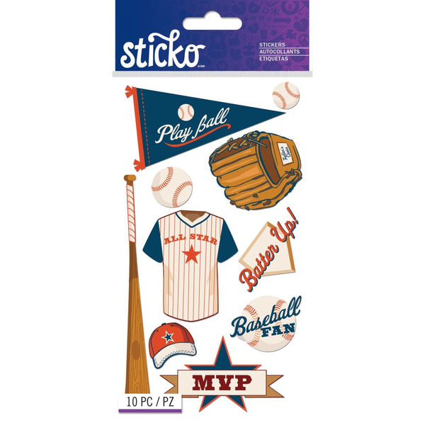 Sticko Stickers - Baseball Words & Icons*