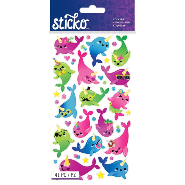 Sticko Stickers - Funny Narwahls*