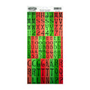 Sassafras Lass - Jingle Bell Rock Cardstock Alphabet Stickers - Red and Green*