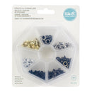 We R Eyelets 140 pack Metallic with Storage Case