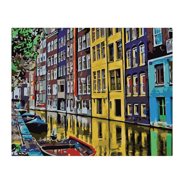 Poppy Crafts Paint By Numbers 16x20inch - Colourful Units*