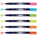 Tombow Fudenosuke Neon Brush Pens 6 pack
