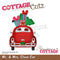 CottageCutz Dies - Mr & Mrs Claus Car 2.3in x 3.4in