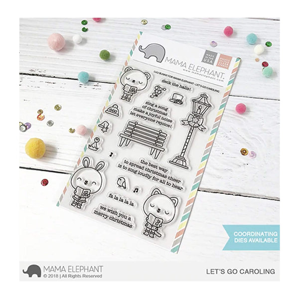 Mama Elephant Stamp Set - Let's Go Caroling*