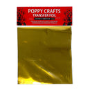 Poppy Crafts Transfer Foil 6"x 6" 10/pkg - Gold NO LIMIT