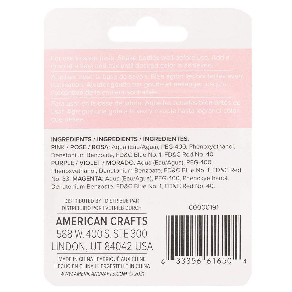 We R Memory Keepers SUDS Soap Maker Colourant 3ml 3 Pack Berry