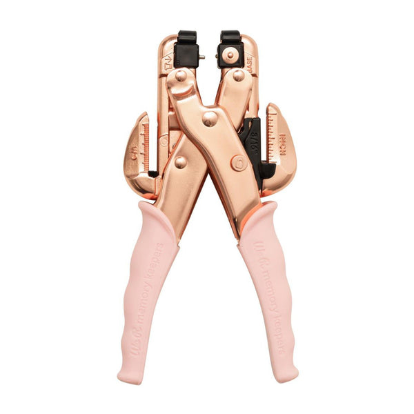 We R Memory Keepers Crop-A-Dile Hole Punch & Eyelet Setter - Rose Gold