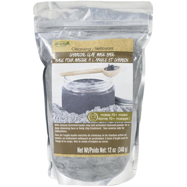 Life Of The Party - Clay Mask Base 12oz Cleansing: Charcoal^*