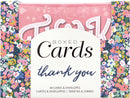 American Crafts A2 Blank Themed Cards with Envelopes 4in x 6in 40/Box - Thank You*
