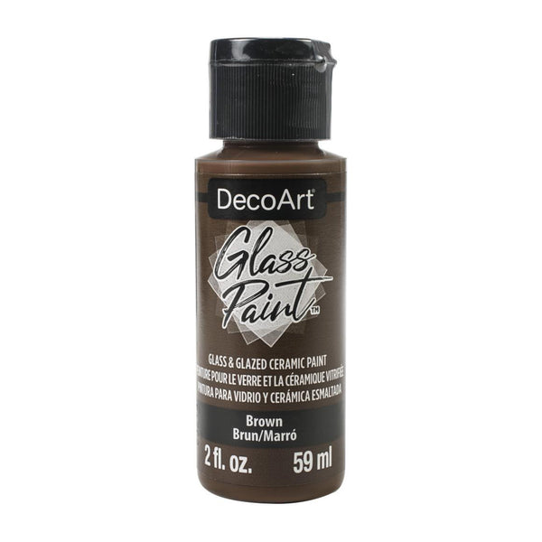 DecoArt Glass Paint 2oz - Brown