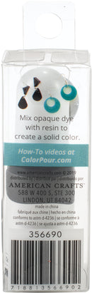 American Crafts Color Pour Resin Dyes .3oz Opaque - Black