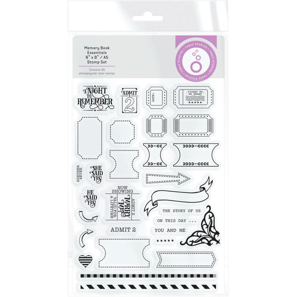Tonic Studios My Memory Book Essentials Clear Stamps