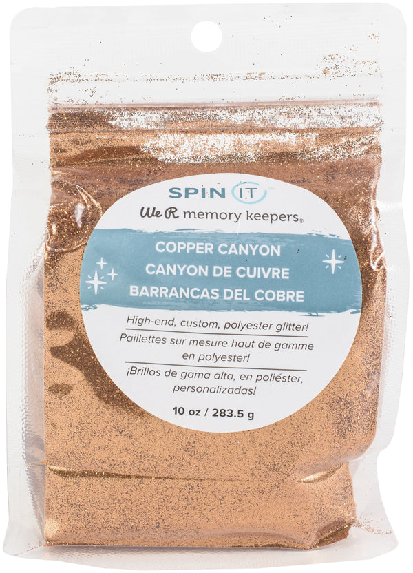 We R Memory Keepers Spin It Extra Fine Glitter 10oz - Copper Canyon*