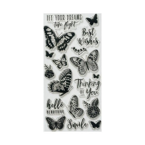 Poppy Crafts Clear Stamps - Let Your Dreams Take Flight