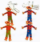 Eyelet Outlet Shape Brads 12/Pkg - Scarecrow*