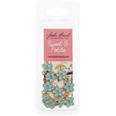 John Bead Sweet & Petite Charms - Small Flower Blue, 10x12mm 10 pack