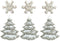 Buttons Galore Theme Buttons - White Christmas