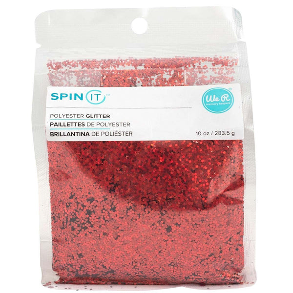 We R Memory Keepers - Spin It Chunky Glitter 10oz - Red*
