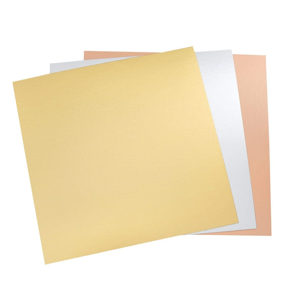We R Memory Keepers Bevel Quill, Board Sheets 8x8 6 pack - 3 Colours/2 Each*^
