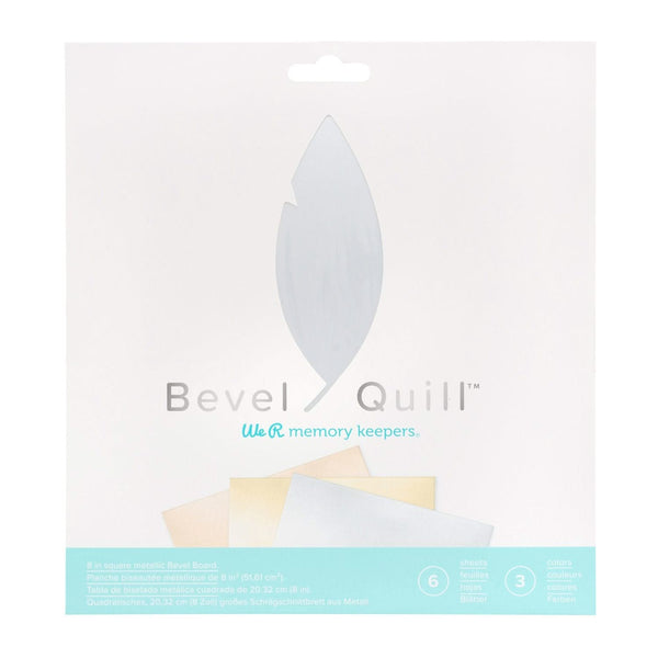 We R Memory Keepers Bevel Quill, Board Sheets 8x8 6 pack - 3 Colours/2 Each*^