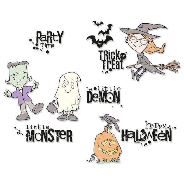 Sizzix Clear Stamps By Pete Hughes - Fright Night!*