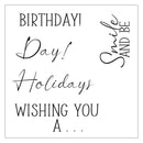Sizzix Framelits Die & Stamp Set By Olivia Rose - Birthday Window*