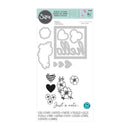 Sizzix Framelits Die & Stamp Set By Lisa Jones 8/Pkg - Floral Hello*