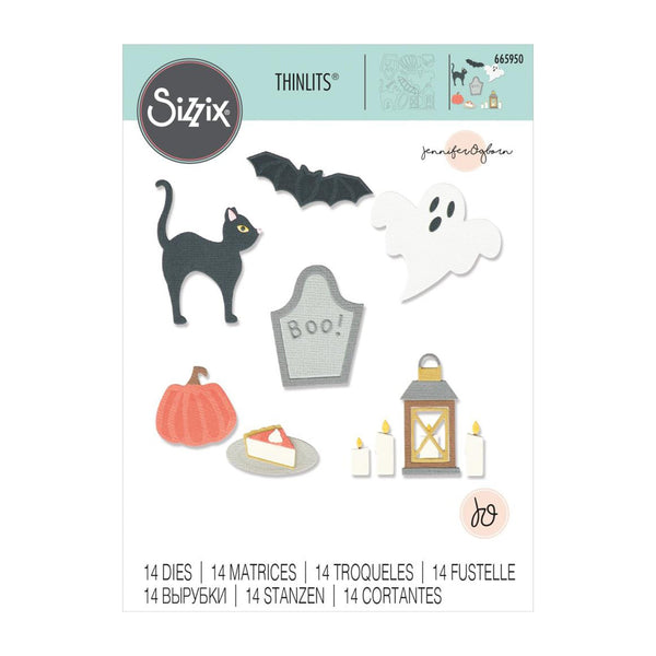Sizzix Thinlits Dies By Jennifer Ogborn 14 Pack - Halloween Motifs*