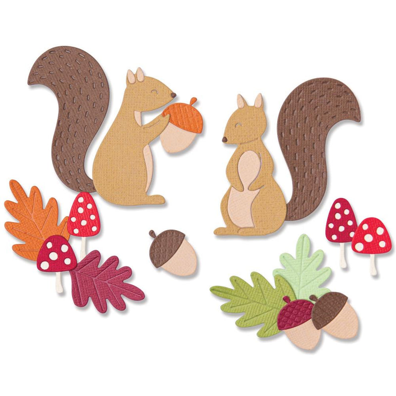Sizzix Thinlits Dies By Jennifer Ogborn 8 Pack - Harvest Squirrels*