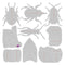 Sizzix Thinlits Dies By Jennifer Ogborn 9 Pack  - Patterned Bugs*
