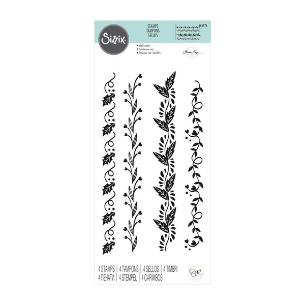 Sizzix Clear Stamps By Olivia Rose - Organic Borders