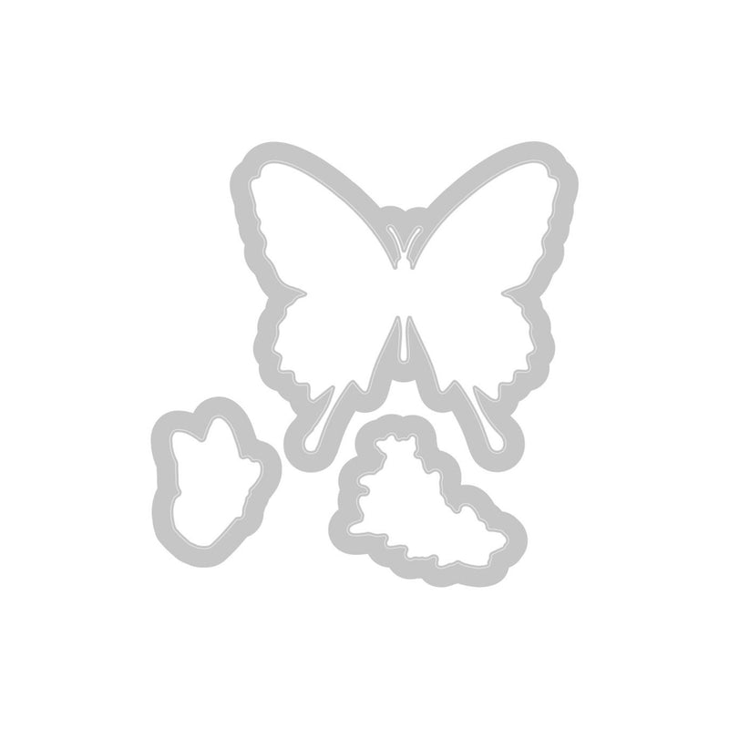 Sizzix Framelits Die & Stamp Set by Jen Long - 3-pack - Butterfly Birthday